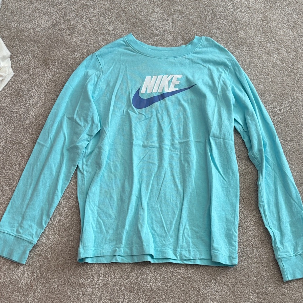 Nike Kids Aqua Long Sleeve Tee